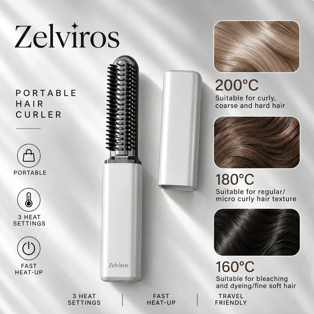 Zelviros™ - Mini Portable Hair Curle