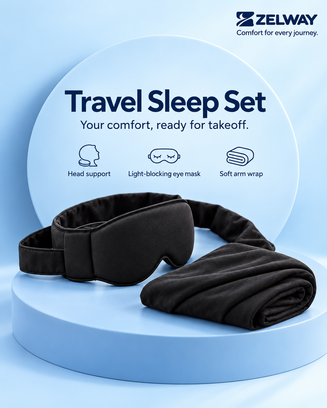 Zelway™- First Class 3-in-1 Travel Sleep Set