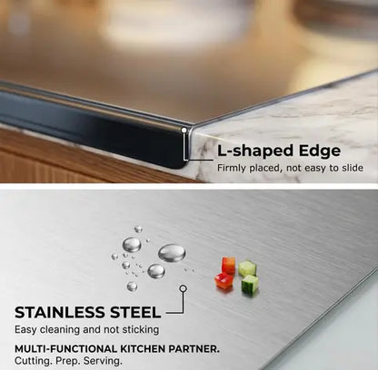 Stainless Steel Cutting & Kneading Board 40x30cm